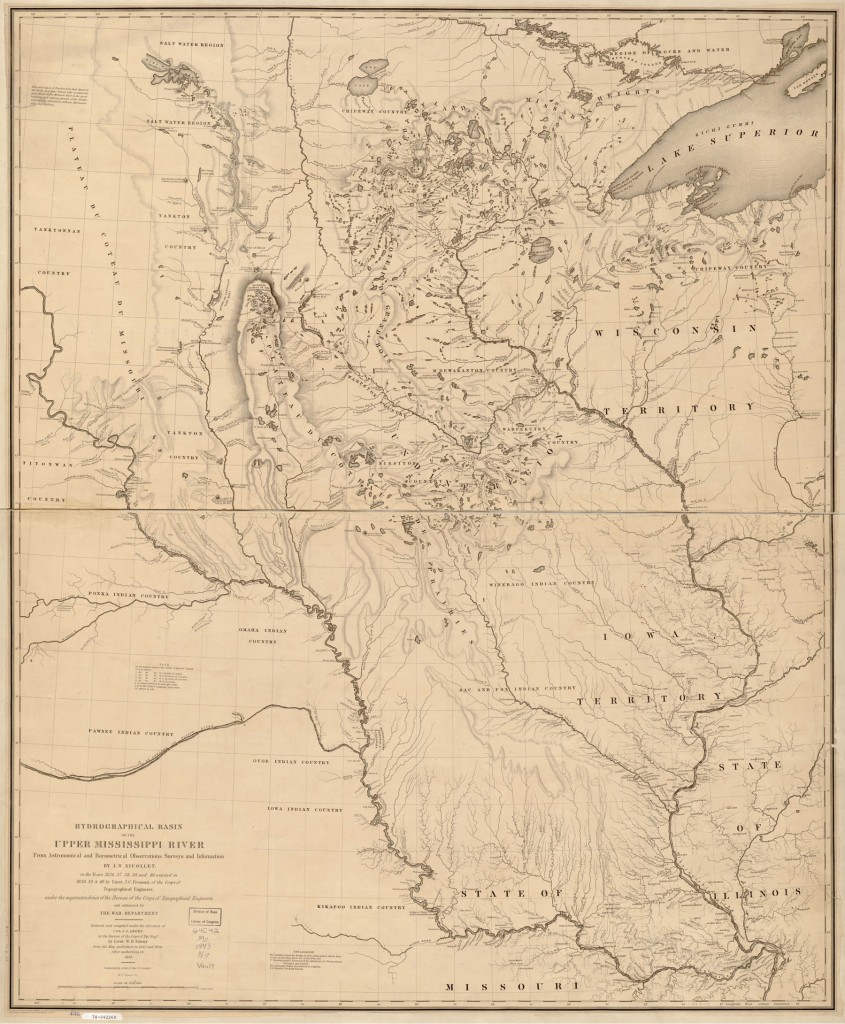 Joseph Nicollet's 1843 Map
