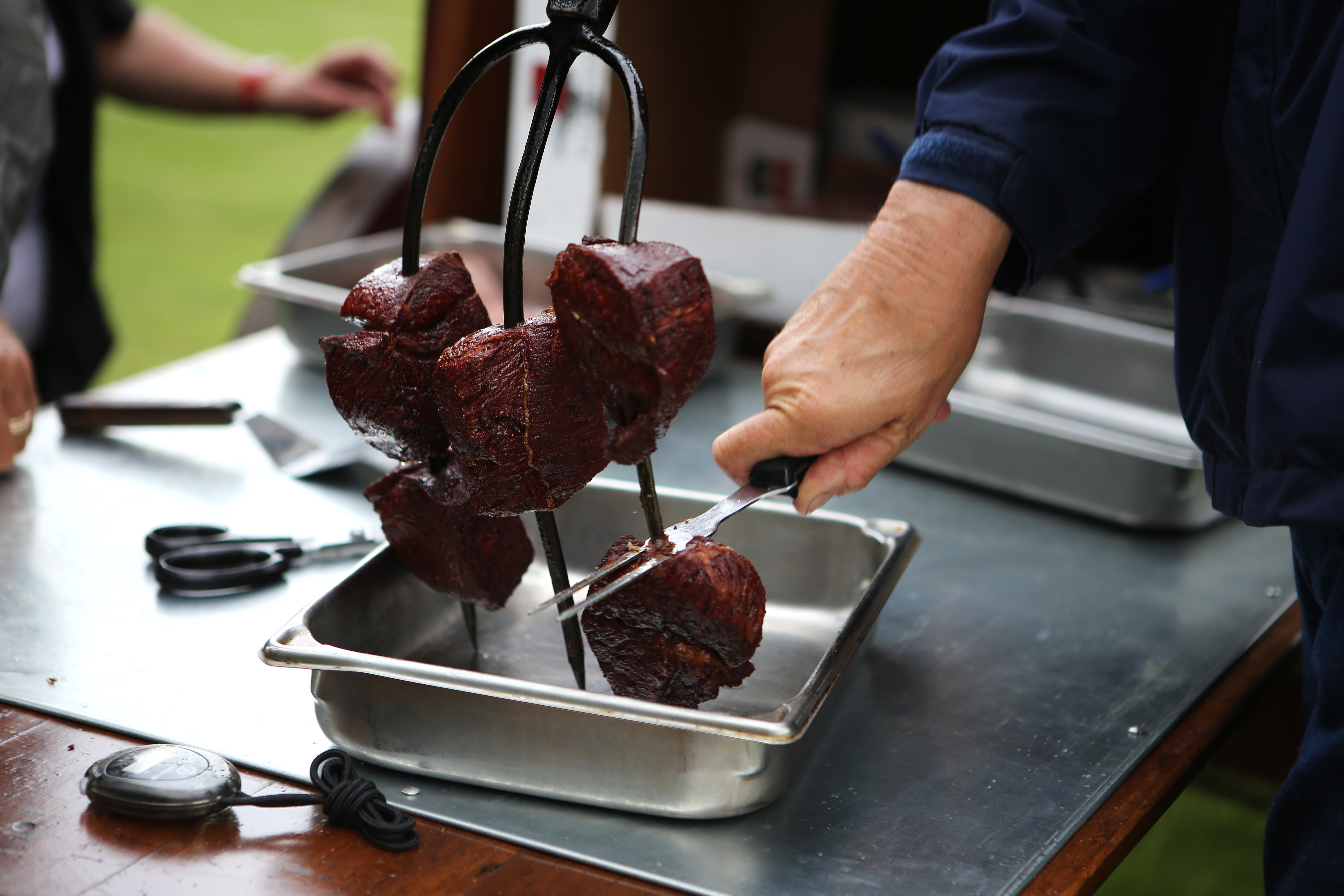 Pitchfork Steak Fondue at Prairie Sky Ranch Coteau des Prairies Lodge