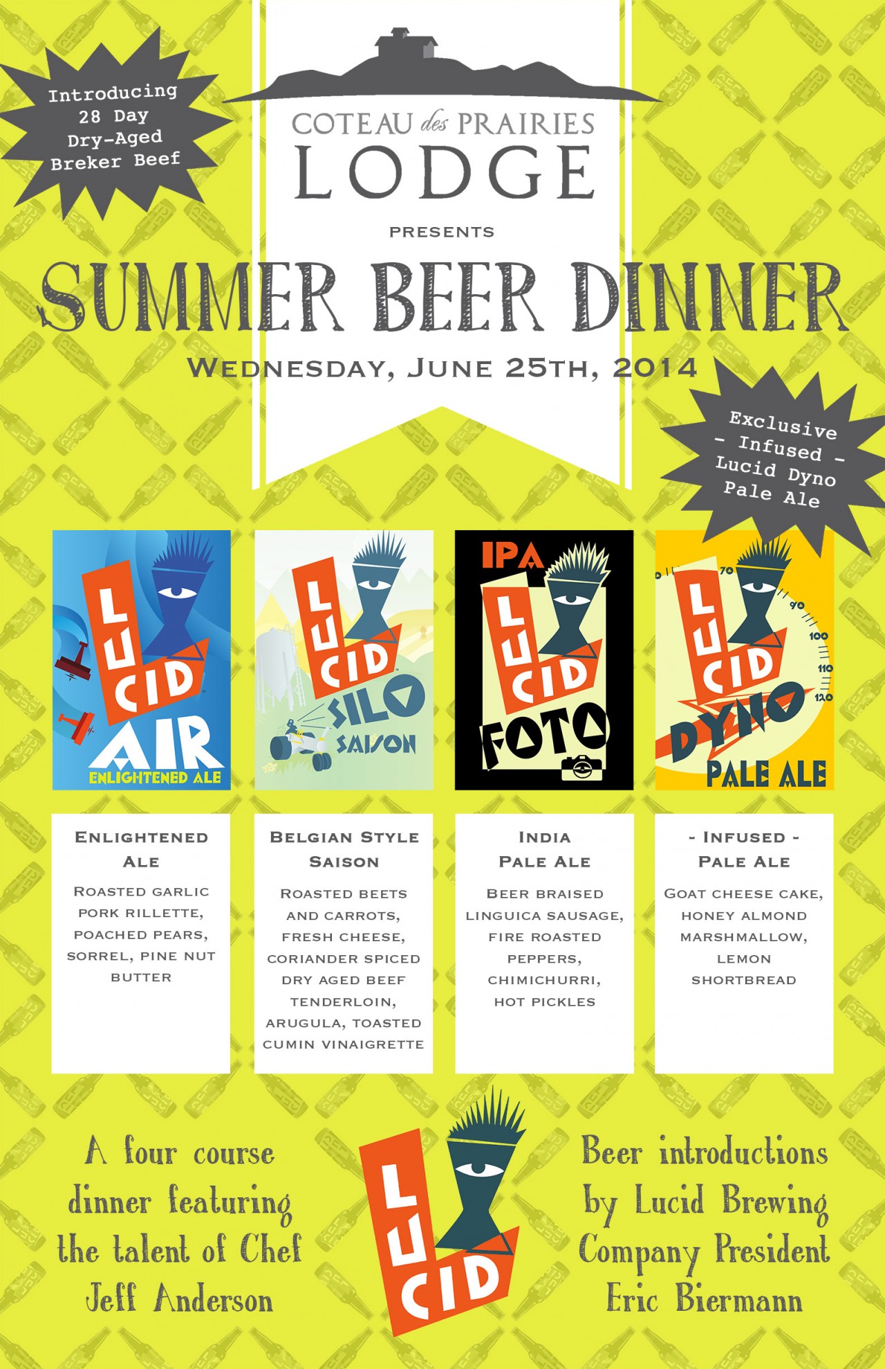 Lucid Beer Dinner Poster web