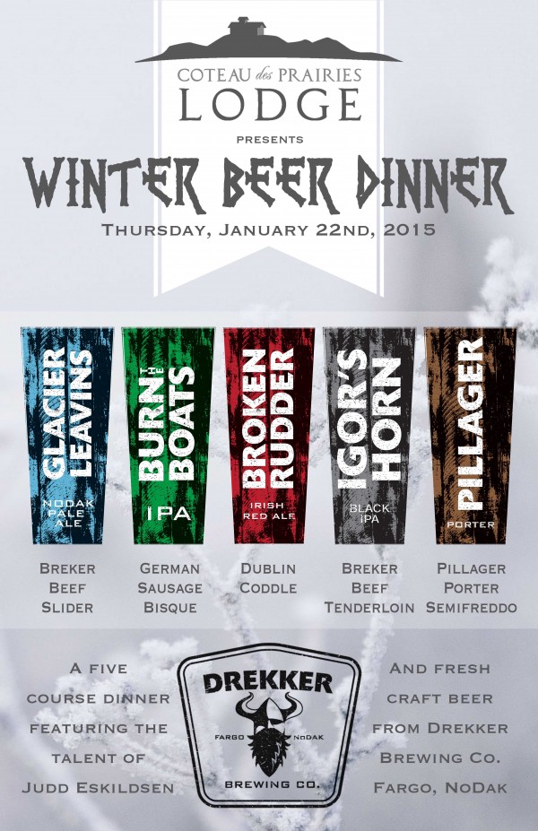 Drekker Beer Dinner Poster web