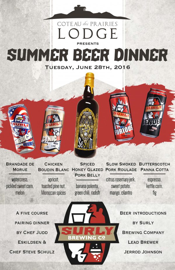 Surly Beer Dinner Poster2