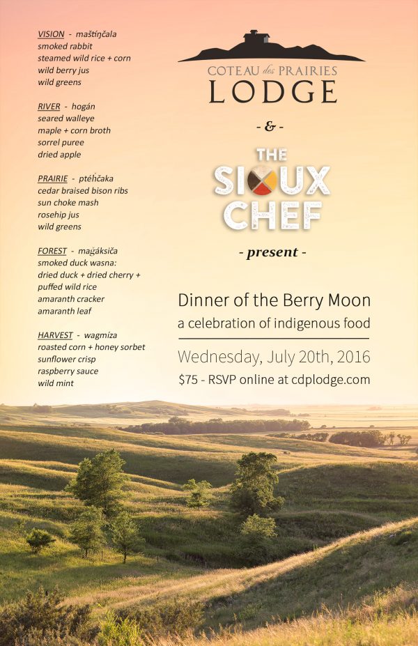The Sioux Chef Dinner of the Berry Moon Poster2